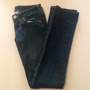 True Religion size 26 Johnny dark wash jeans